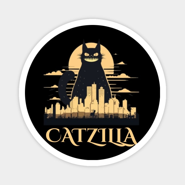 CATZILLA Magnet by ElRyan